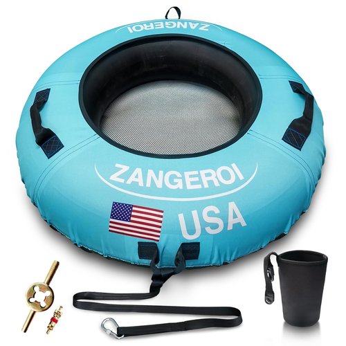 River Tube for Floating Heavy Duty Rubber River Tube, Sledding Float | Pool Closing Inner Tube | Truck Inner Tubes River Run Tubes for Floating Heavy Duty River Tubes for Floating (Light Blue)