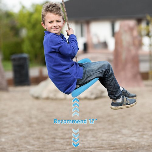 RedSwing Tree Swing for Kids, 3-in-1 Longboard Climbing Rope Swing, Adjustable Disc Seat and Tangle-Free Rope for Indoor or Outdoor Playground Playset, Up to 600 lbs, Blue