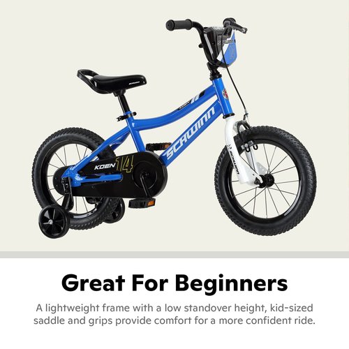 Schwinn Elm and Koen Bike or Balance Bike, 12-20 Inch Bike for Kids Ages 2-13, Black, Blue, Red, Teal, Pink or Purple, SmartStart Ergonomic Design, Adjustable Seat Grows with Child, Training Bicycle