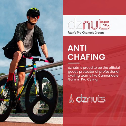 dznuts - Men's Pro Chamois Cream - Anti-Chafing for Saddle Sores, Thigh Friction, Skin Irritation - Cyclists, Runners, Triathletes 1 Pack + Towel