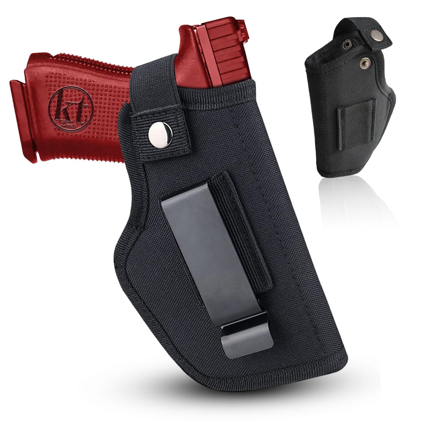 Universal Gun Holster for Men & Women, IWB/OWB Waist Belt Pistol Holster Fits for Taurus Glock Sig M&P Ruger 380 9mm Airsoft Gun Holsters for Concealed Carry Pistol Holder Right/Left Hand