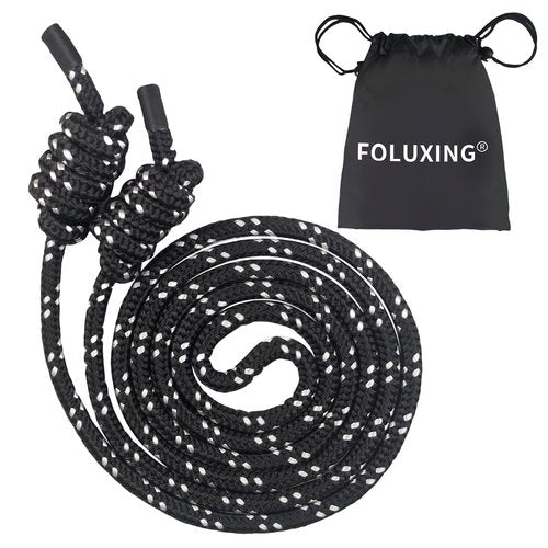 Flow Rope Jump Rope for Fitness - High Performance Adjustable Exercise Jump Rope for Men & Women - Double Woven Workout Rope for Home Gym, Cardio, Boxing & MMA - Indoor/Outdoor Training (Beginner Friendly)