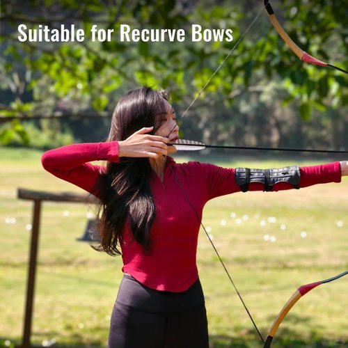 ARCTIRA 31 inch Archery Targeting Feathers Arrows for Recurve Bow Carbon Arrows with Removable Arrowhead for Adult Beginner Target Practice Outdoor Training 6 PCS (White Feathers)