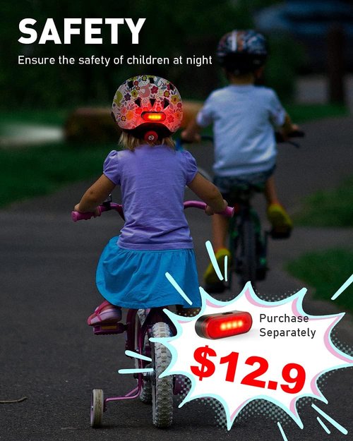 Toddler Bike Helmet for Boys and Girls, Adjustable Kids Helmets from Infant/Baby to Children, 1/2/3/4/5/6/7/8 Years Old (Unicorn,Size S)
