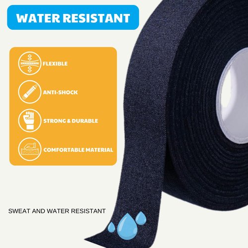 Autrends Grip Tape - Multipurpose Cloth Grip Tape for Pull Up Bars, Barbells, Dumbbells, Sports, Tools, Handles, Bats, Rackets, Yard Tools, Wire Wrap, Knife Grip, 1 Inch x 82 Feet