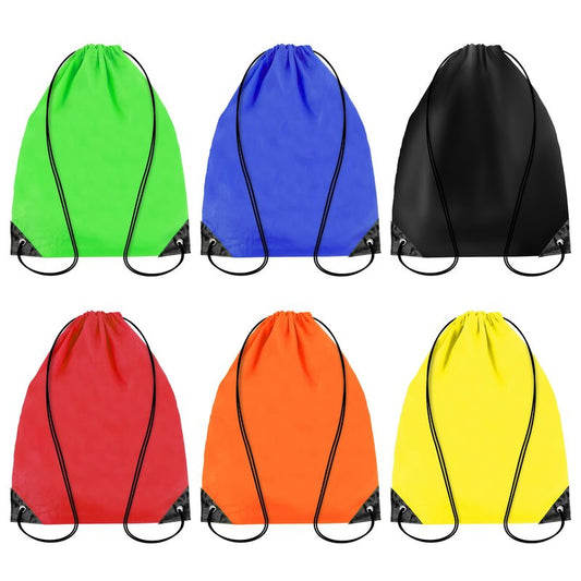 6PCS Drawstring Backpack - Drawstring Gym Bag Waterproof Bags Bulk String Backpack Sports Cinch Bags String For Gym, Sports, Storage, Travel, Camp, Sturdy and Durable