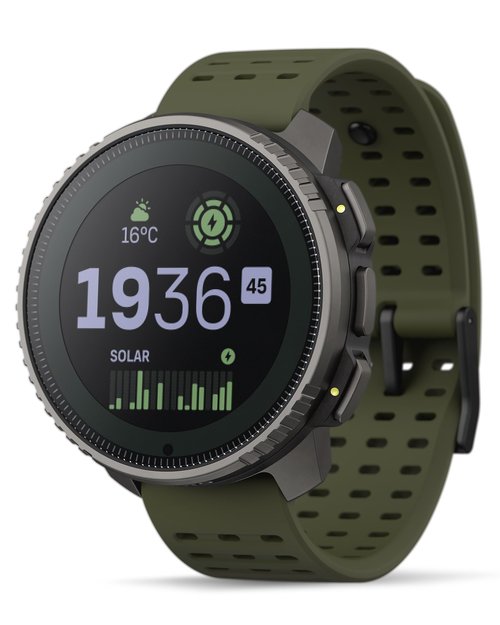 SUUNTO Vertical Solar GPS Watch, Premium Multisport Watch w/60-Day Battery Life, 1.4 inch Large Touchscreen, Heart Rate & Sleep Tracking, Dual-GNSS Navigation, Free Global Offline Map, Ti Forest