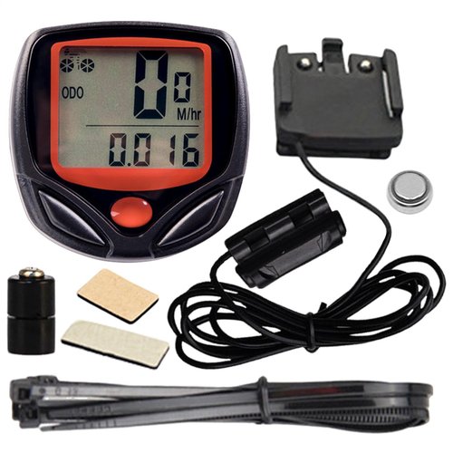 Bikes Mileage Tracker - LCD Display Waterproof Bikes Speedometer | Bicycles Odometer | Speedometer Bicycles Speedometer | Clear Data Bikes Computer, Cycling Supplies for Scooters