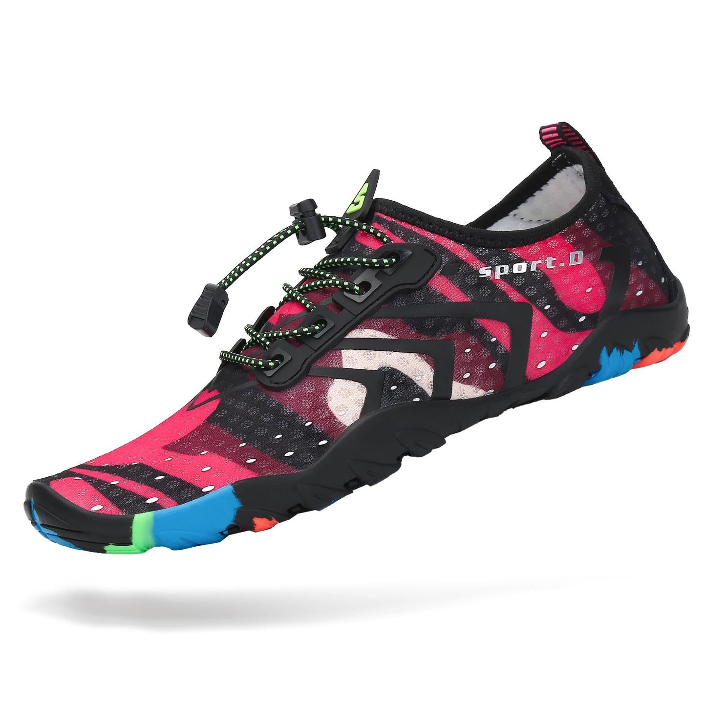 Mishansha Water Shoes for Women Men, Quick-Dry Barefoot Swim Shoes with Drainage Holes, Lightweight Aqua Shoe for Beach Pool River Boating Yoga Walking 9.5 Women/8 Men French Rose