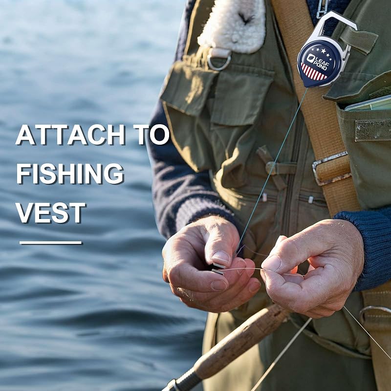 3-Pack Fly Fishing Retractors & 3 Coil Lanyards, 5oz Anti-Slip 32"
