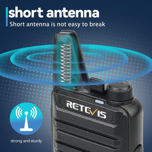 Retevis RT22 Walkie Talkies Rechargeable Hands Free 2 Way Radios Two-Way Radio(6 Pack) with 6 Way Multi Gang Charger