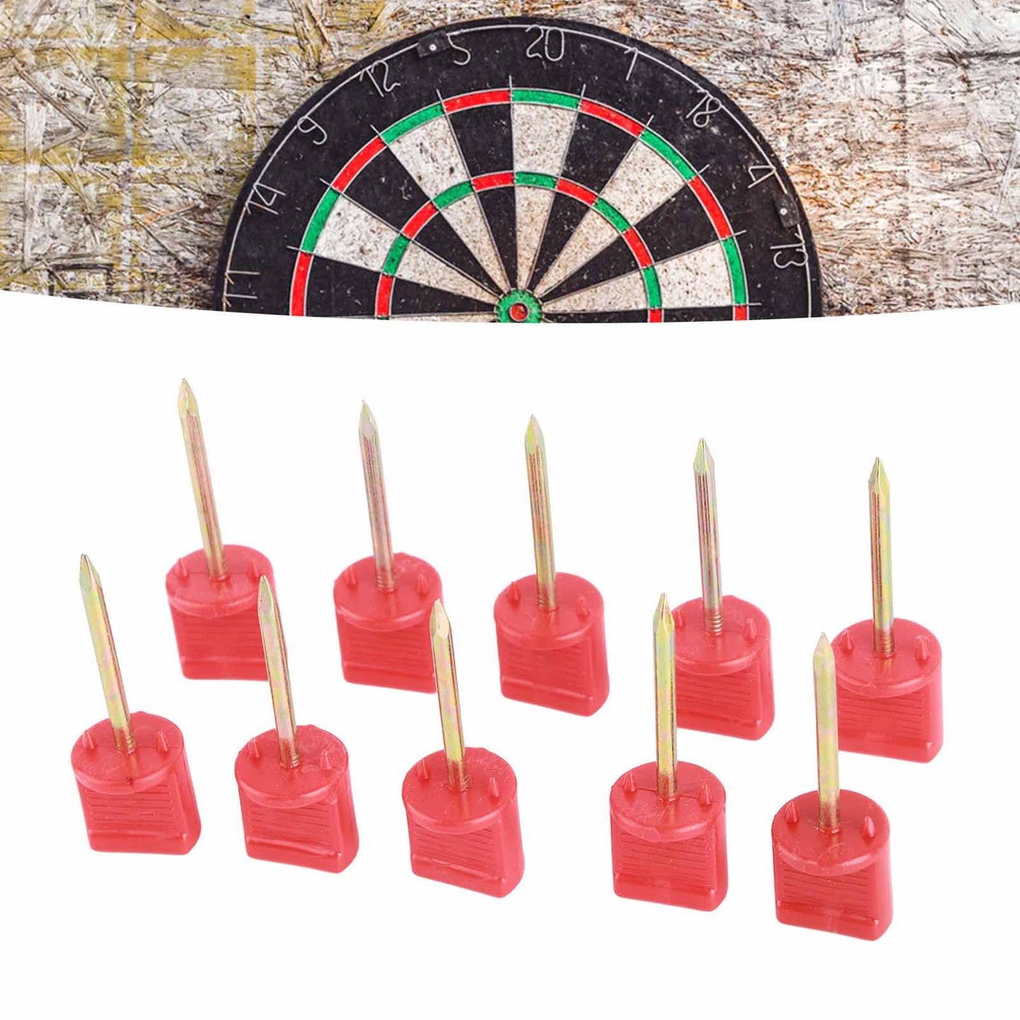 10pcs Archery Target Pins, Archery Target Nail, Archery Paper Target Face Pins, Manganese Steel Alloy Target Pins 5/16in Screw Thread Hunting Accessories, Durable Protable Pins for Fix Target Paper