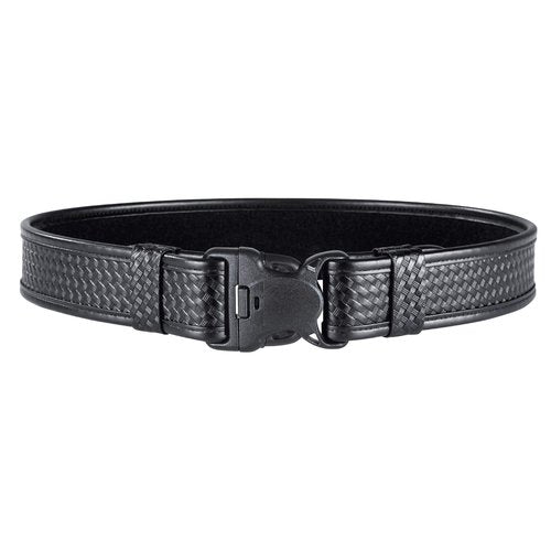 Bianchi 7980 Duty Belt with Tri-Release Buckle, Fits 2 inch Belt Loop, Basket Weave or Plain Black, 34-40