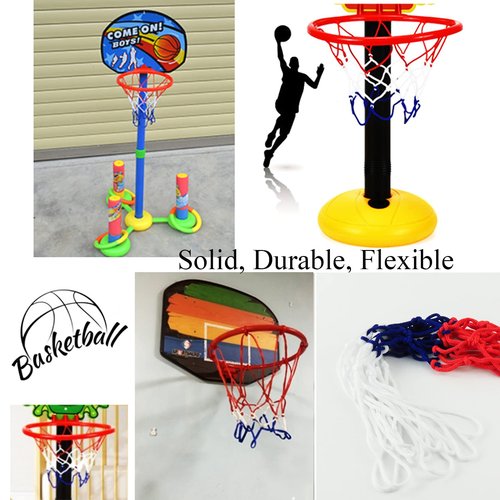Small Replacement Net for Mini Basketball Hoop Fits 8 Loops, 8"-10.25" Rims, All Weather Anti Whip