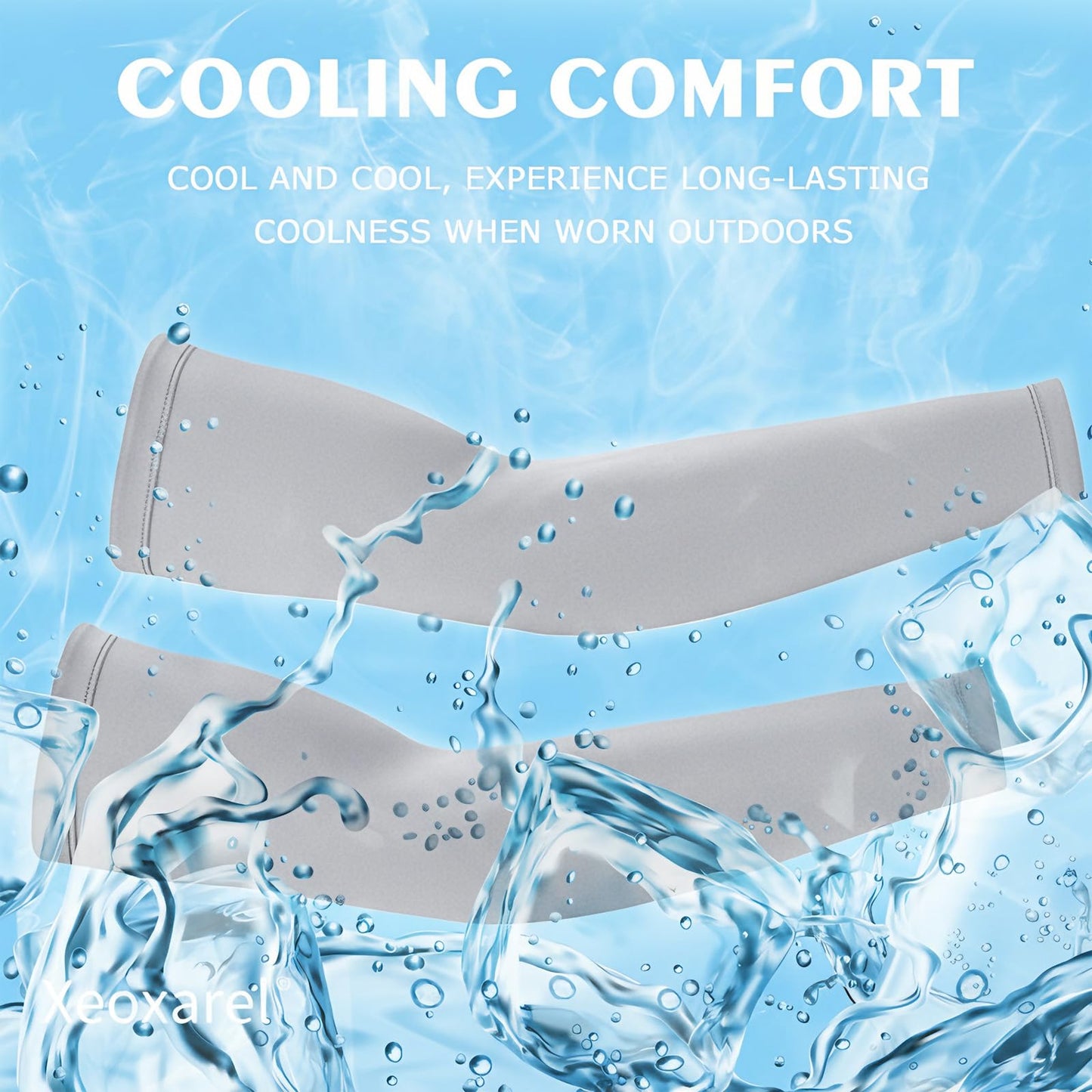 Xeoxarel 4 Pairs Arm Sleeves for Men and Women, Cooling UPF 50+ Sun Protection, Compression for Sports and Outdoor Activities