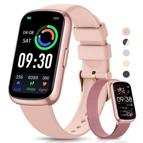 Health & Fitness Tracker, Smart Watches for Women with 24/7 Heart Rate,Sleep Tracker, 20+ Sport Modes Fitness Watches for Women, Smart Watch for Phones, IP68 Step Tracker, Pedometer Watch, Gift