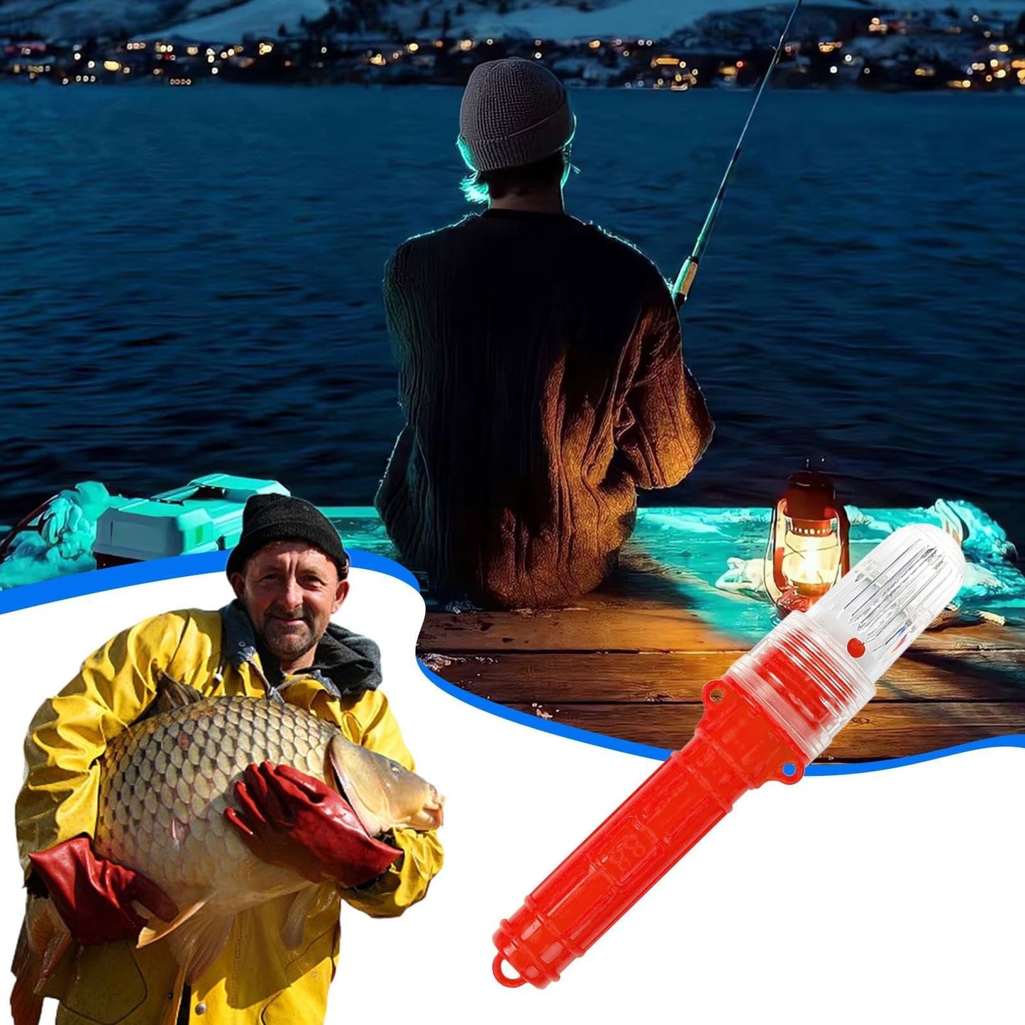 3 PCS Boat Flares, Marine Flares Waterproof Boat Safety Kit Emergency Signals for Fishing Nets, Buoys, Boats (Red)