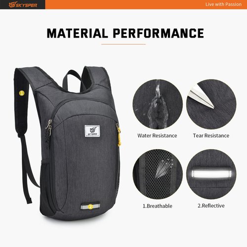 SKYSPER Small Daypack 10L Hiking Backpack Packable Lightweight Travel Day Pack for Women Men