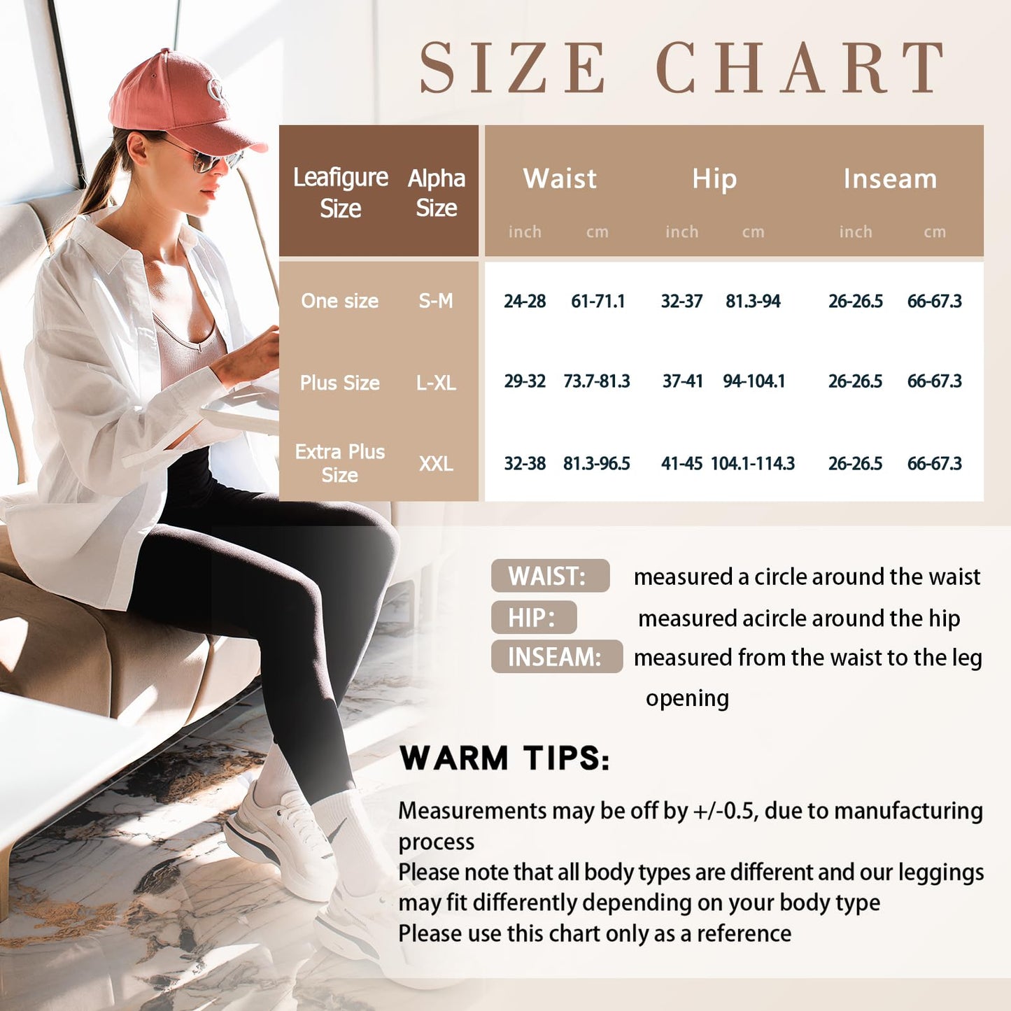 Leafigure High Waisted Leggings for Women- Soft No See-Through Yoga Pants for Gym Workout Running Navy L-XL