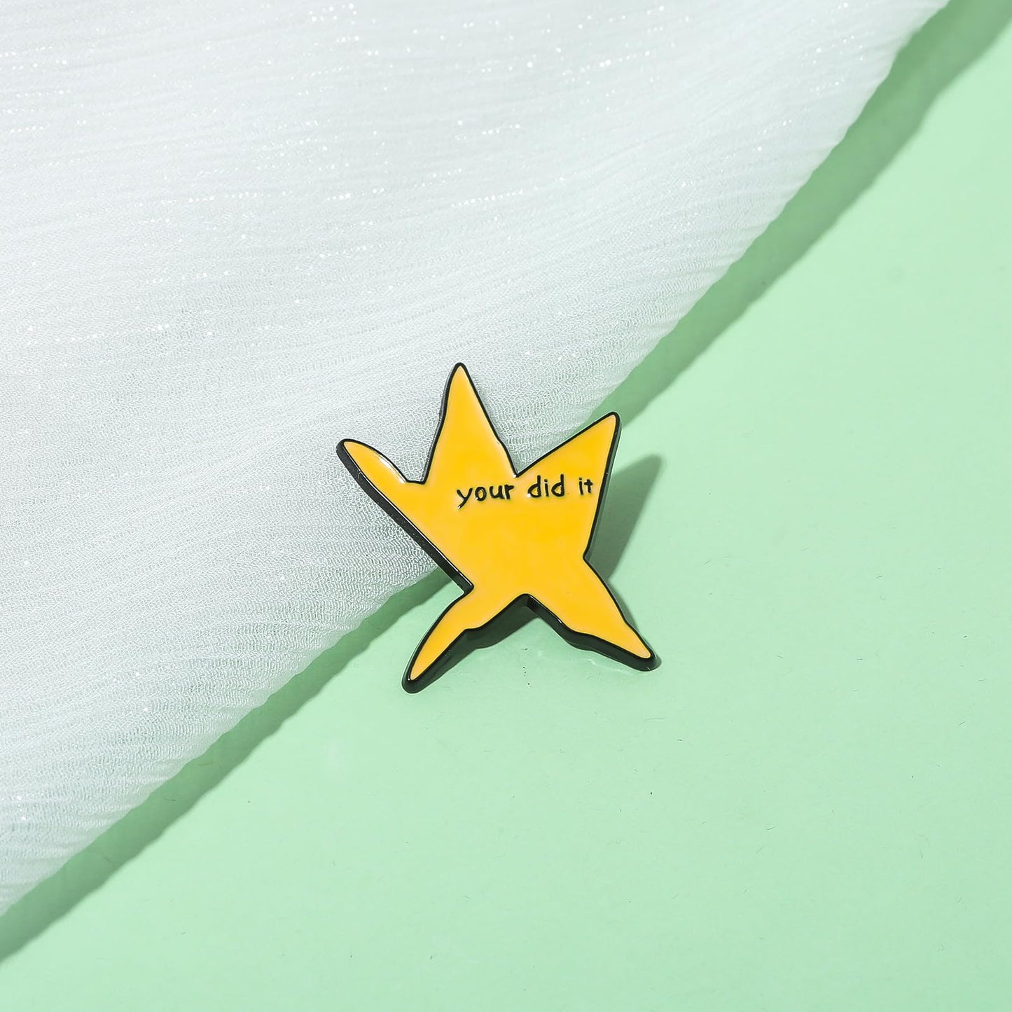 Your Did It Star Enamel Pin - Funny Meme Badge Brooch,Silly Hat Backpack Jewelry Accessories for Women Men - Fun Graduation Gifts for Friends Schoolmate Students