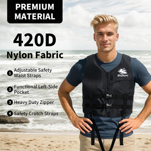 Zeraty Swim Vest Water Sport Safety Vest Swim Jackets for Kayaking and Fishing, Adult, Youth and Child Sizes