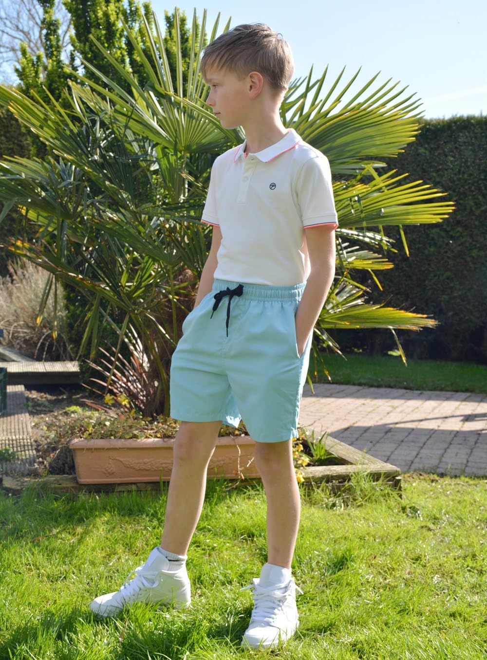 Cozople Bathing Suit for Teens Swimsuit Summer UPF Quick Dry Beach Board Shorts Stretchy Boxer Brief Liner Compression Swimming Shorts for Casual Sports Running Shorts Solid Blue