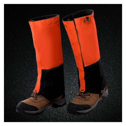 YHJCMBWLBBSH Snake Gaiters, Hunting Gaiters, with Metal Hooks Snowshoe Gaiters for Walking, Climbing, Hiking and Snowshoeing(Green,Small)