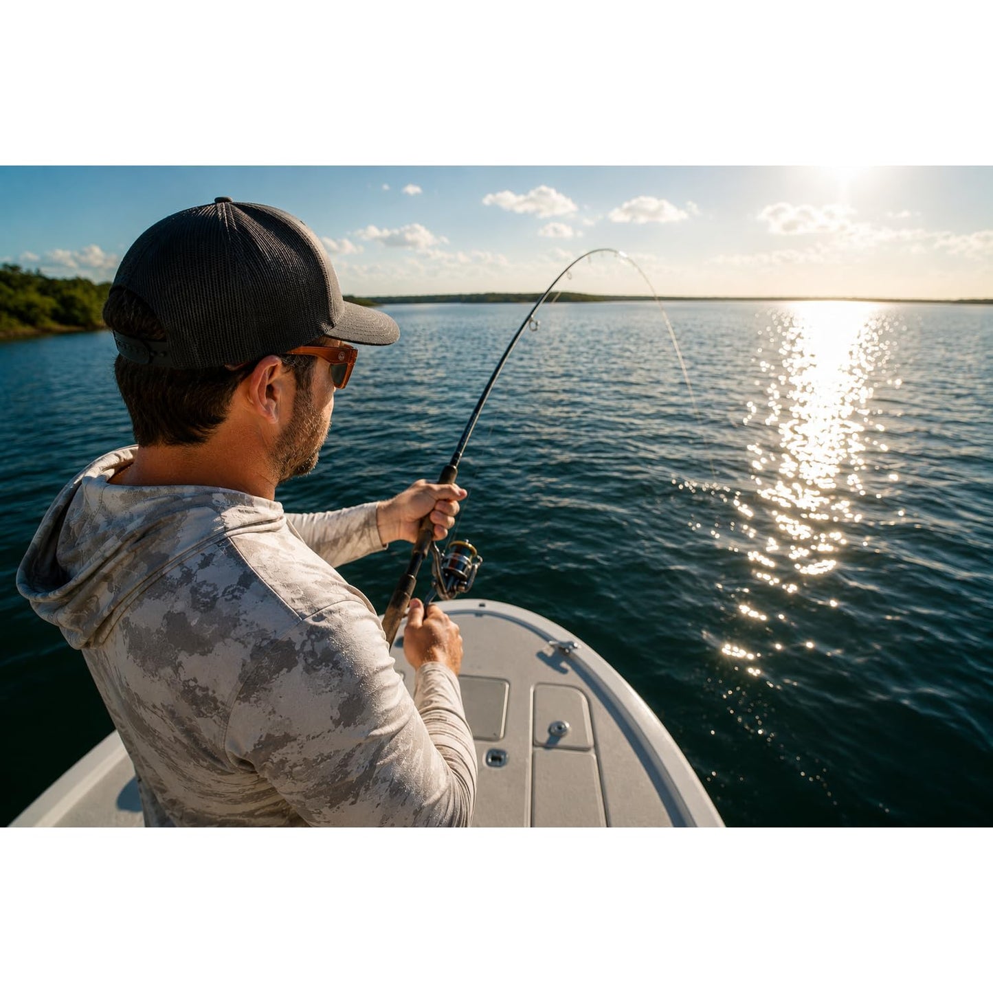 Bgon Outdoors Polarized Fishing Sunglasses for Men - UV400 Protection - Lake, River, Ocean - Lightweight TR90 Frame