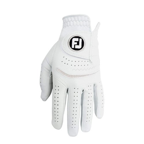 FootJoy Men's Contour FLX Prior Generation Golf Glove, Pearl, Large, Worn on Left Hand