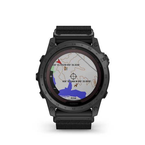 Garmin tactix 7, Pro Ballistics Edition, Ruggedly Built Tactical GPS Watch with Solar Charging Capabilities, Applied Ballistics and Nylon Band,Black