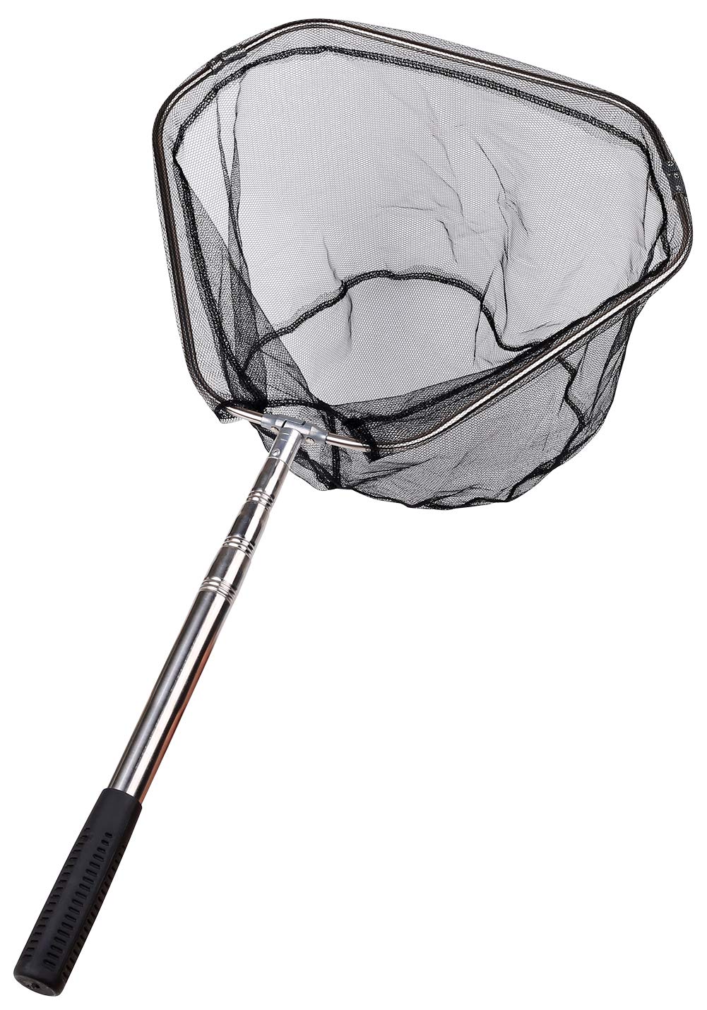 Fishing Landing Net with Telescoping Pole, Strong Stainless Handle Full Extended to 48 Inches