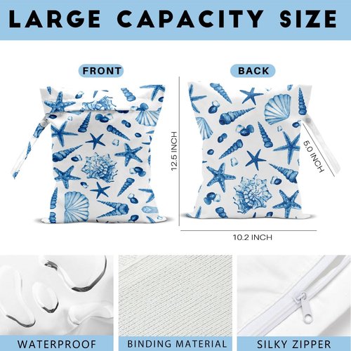 ENGVZ Beach Bags for Women, Beach Towel, Wet Bag Cosmetic Bag, Pool Waterproof Shoulder Tote Bags, Pocket Zipper Summer Travel Essentials, Gifts for Women Birthday Friendship Gifts （3-Piece Set）