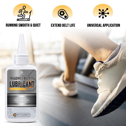 DecorRom Silicone Treadmill Lubricant - 7oz Treadmill Lube with Application Tubes, 100% Silicone Oil for Most Treadmill Lubrication - High Temperature Resistant, Non-Toxic Odorless Treadmill Oil