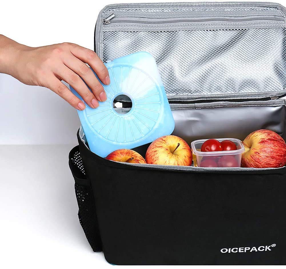OICEPACK 10pcs Slim Ice Packs Quick Cooling & Long-Lasting for Lunch Box | Lunch Bags | Freezer Packs Reusable Cool Pack | Ice Packs for Office/Jobsite/Camping/Beach/Picnics/Golf