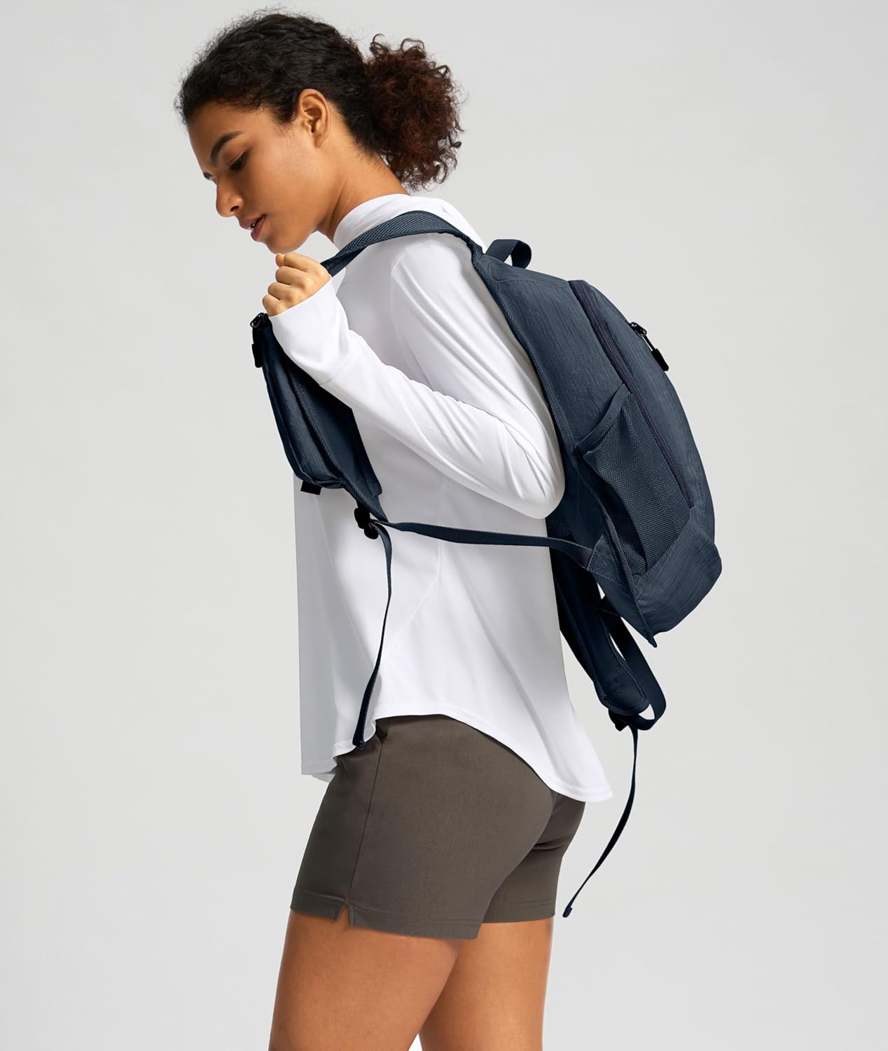 10L Small Hiking Backpack Travel Daypack Lightweight Packable Back Pack for Women Men(Black)