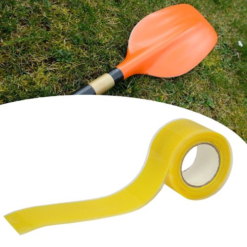 rockible Kayak Paddle Grip Tape Handlebar Tape Anti Slip Silicone 10 ft Oar Accessories Wrap for Dragon Boat Fishing Pole Sports, Yellow