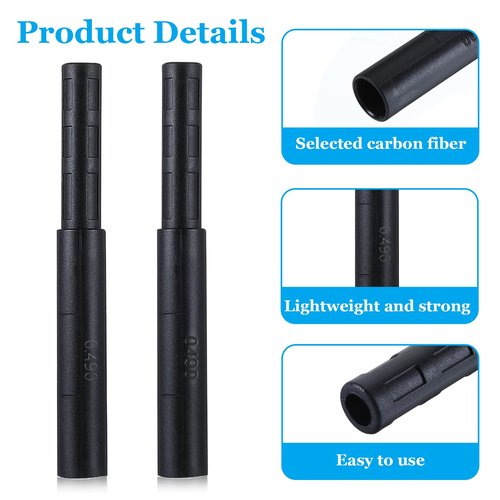 Quilax 2Pcs Golf Club Shaft Extension, Golf Club Extensions Steel Shaft Extension Putter Shafts Clubs Extensions for Wood Putter