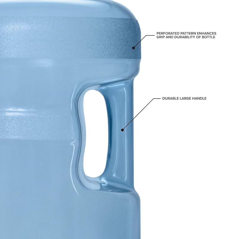 Polycarbonate 5 Gallon Crown Cap Water Bottle - Brio, Variation: Polycarbonate