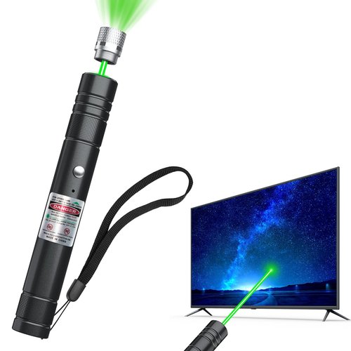 [Professional] Rechargeable Green Line Light Flashlight Long Distance Range for TV/LED/LCD Screens Tactical Flashlights Presentation Office/Classroom/Outdoors/Astronomic/Construction [203] (1)