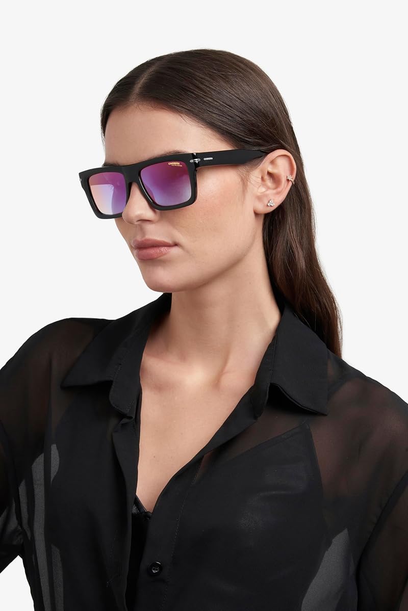 Carrera Unisex Sunglasses – Festival Edition Black/Blue Shaded Red+Blue Shaded Red