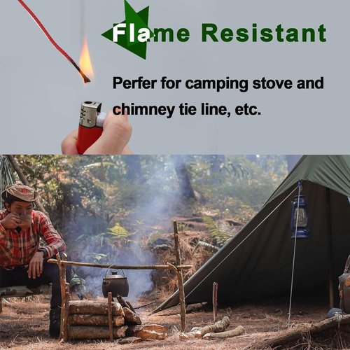 9KM DWLIFE Red Kevlar Cord – Ultra-Strong, Lightweight & Abrasion-Proof Survival Rope for Camping, Tactical Gear, Hammock Ridgeline, Trip Wire