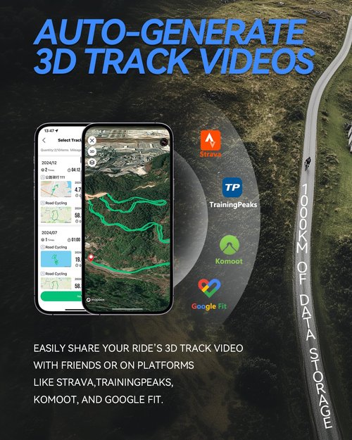 Navihood L4 Entry Level GPS Bike Computer Wireless, Laminated 2.3" Screen, Ultra Thin and Lightweight Bike Speedometer, IPX7 Waterproof, Bluetooth ANT+ Cycling Computer