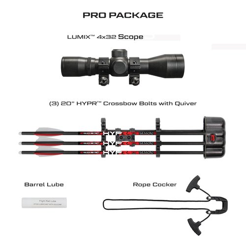 Killer Instinct Vital-X with Dead Silent Crank Crossbow Package. The Vital-X is a Top Crossbow for Hunting Deer or Your Favorite Game!