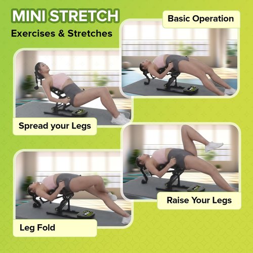 Mini Inversion Table by Mini Stretch, Relieve Back Pain, Re-Align The Spine, Stretch The Back and Neck. 330 lbs. Weight Capacity, Compact Foldable Back Stretcher