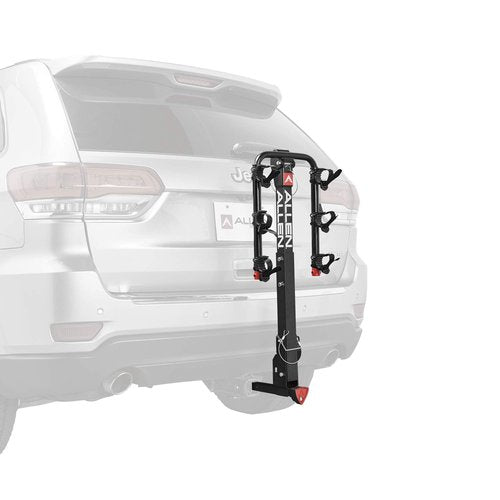 Allen Sports Deluxe Locking Quick Release 3-Bike Carrier for 2 in. & 1 4 in. Hitch, Model 532QR, Black