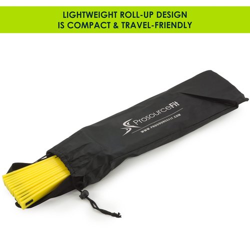 ProsourceFit Speed Agility Ladder 8, 12 and 20 Rung for Speed Training and Sports Agility Workouts with Free Carrying Bag