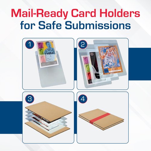 BCW Semi Rigid Card Holder #1 | 100 Pack | Semi Rigid Card Sleeves for Grading | PSA Submission Card Savers I for Sports, Pokémon, and Memorabilia Cards