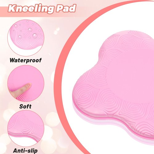 Wanmu 2 Packs Yoga Knee Pad Cushions Extra Thick Foam for Knees, Wrists, Elbows, Hands & Head Pilates & Kneeling Pads - Support Foam Pads Yoga Accessories for Women Men