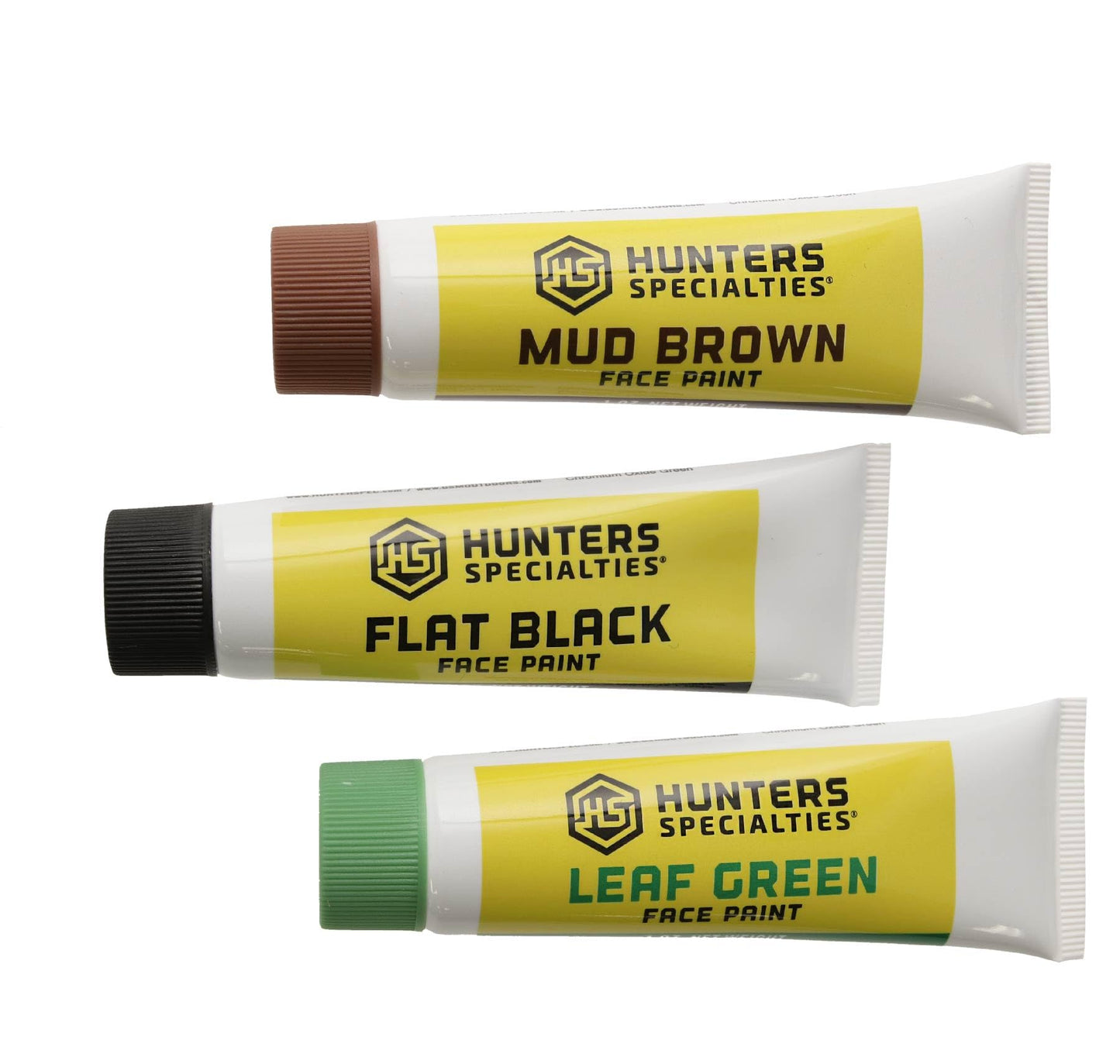 Hunters Specialties Long-Lasting Easy-to-Use Concealment Camo Creme Tube Makeup for Hunting - Woodland Camo Kit