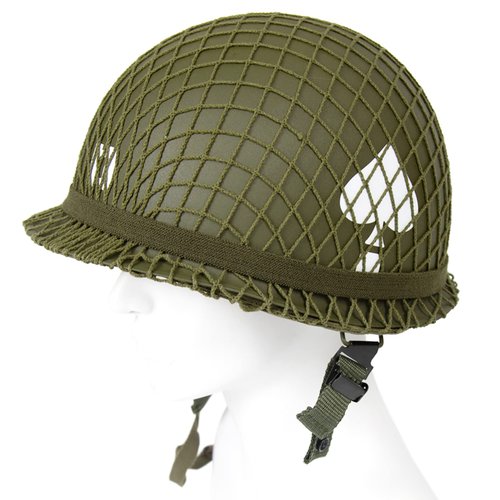 US WWII WW2 M1 Helmet with Captain Decal Steel Double Shells Green Reproduction